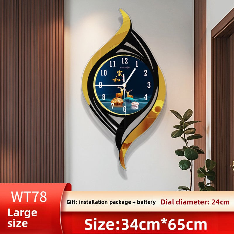 Horloge murale en quartz silencieuse style nordique