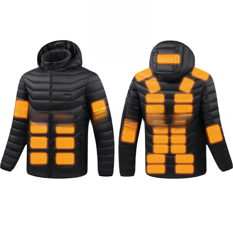Veste d'hiver chauffante électrique USB pour hommes et femmes