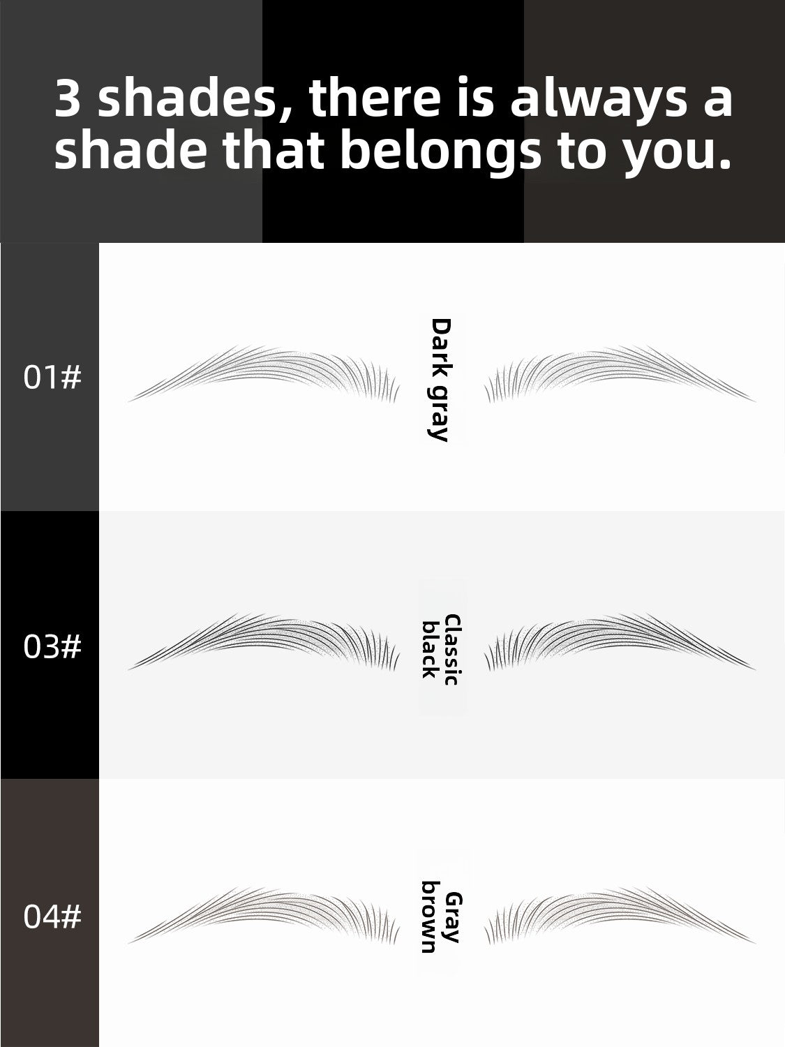 Professional Eyebrow Stamp Kit with Multiple Shapes