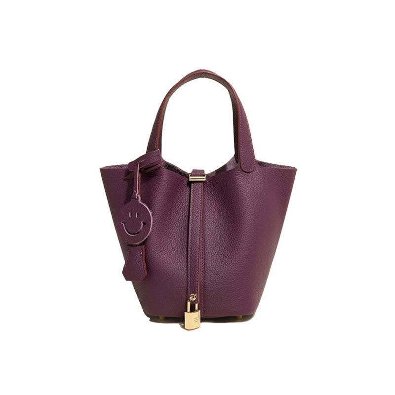 Sac seau en cuir pour femme