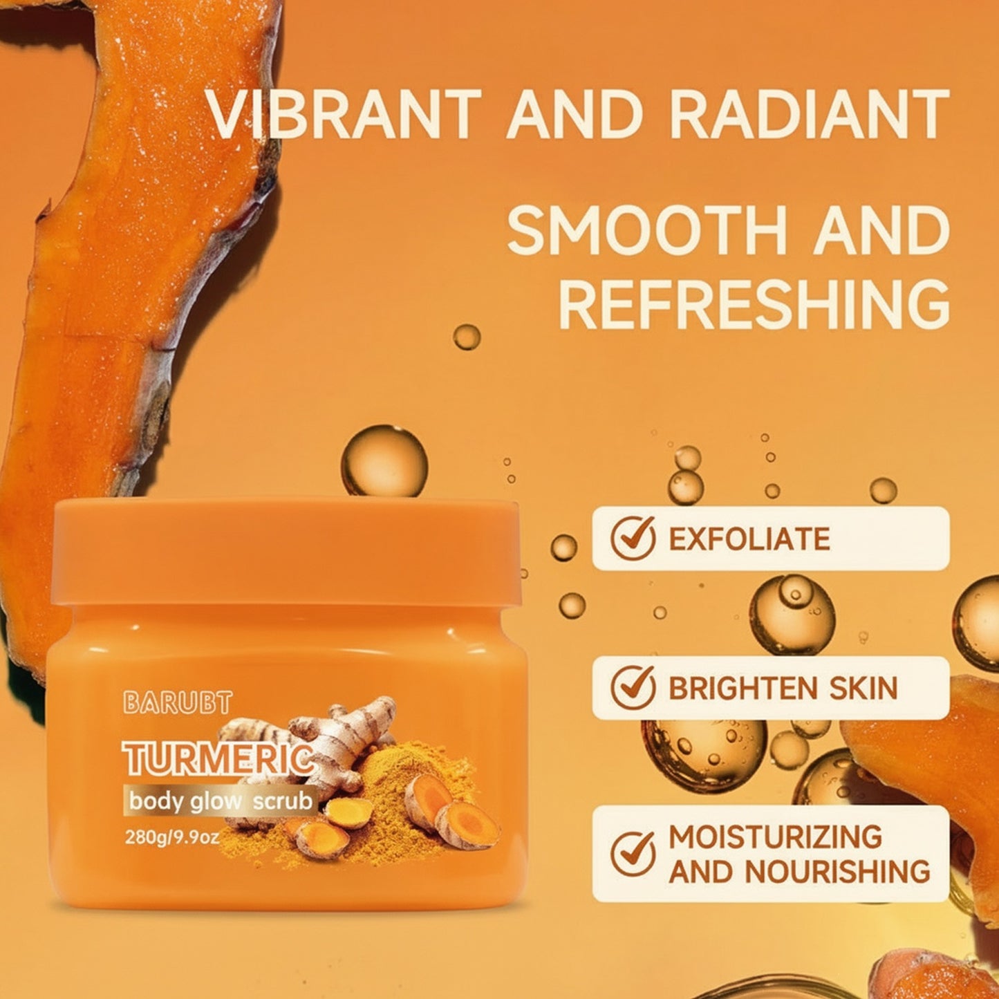 Crème gommante pour le visage au gingembre