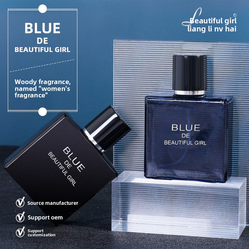 Belle fille parfum bleu