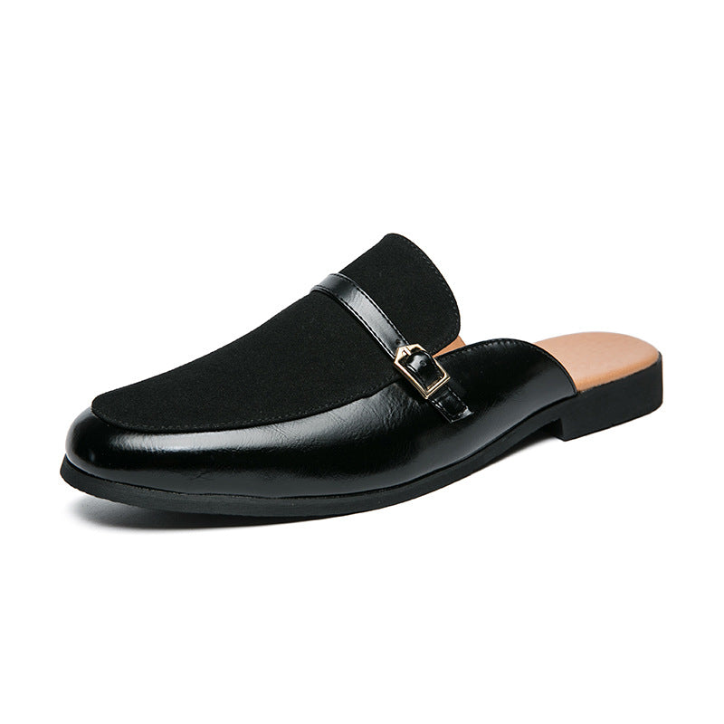 Chaussures pour hommes respirantes, à petit talon et arrivant à la cheville