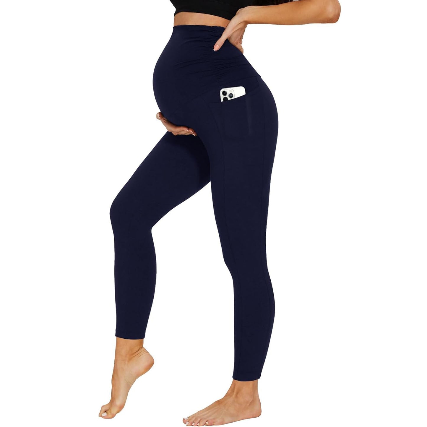 Pantalon de maternité avec poches de soutien du ventre