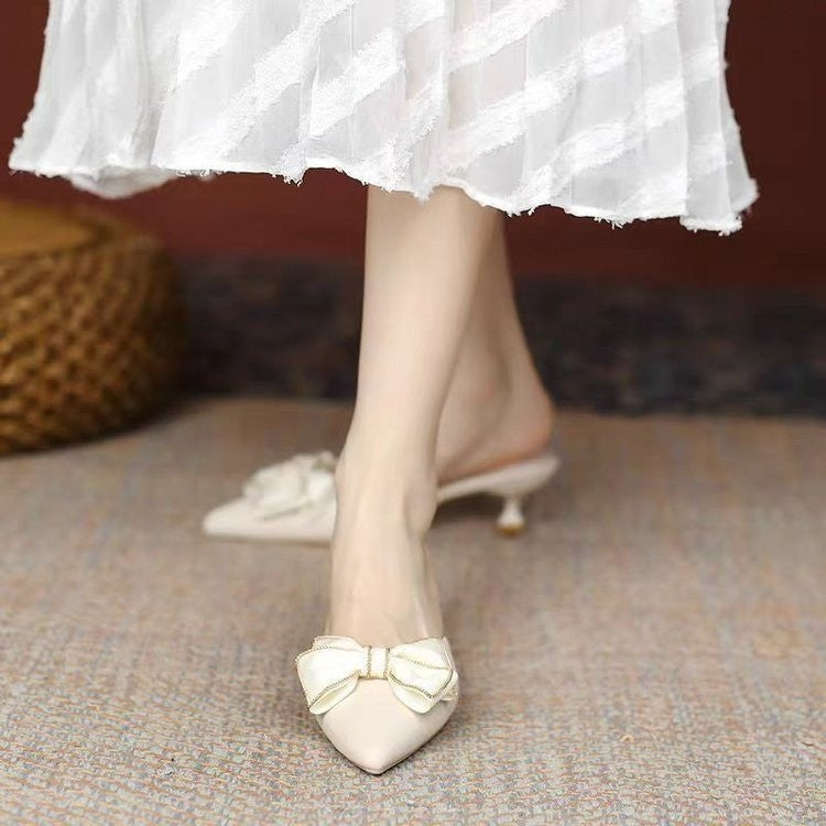 Chaussures :Pantoufles a bout demi-clos