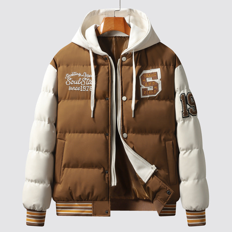 Hooded Baseball Jacket