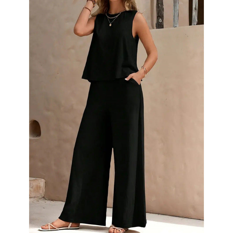 Ensemble pour femmes composé d'un gilet et d'un pantalon