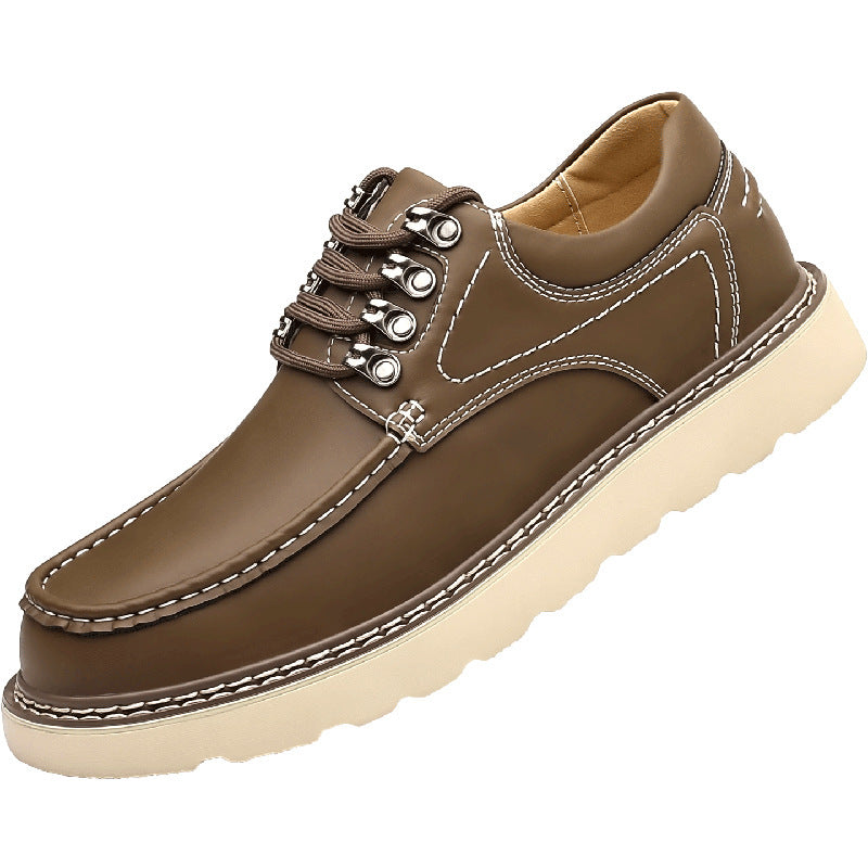Chaussures décontractées pour hommes en cuir véritable