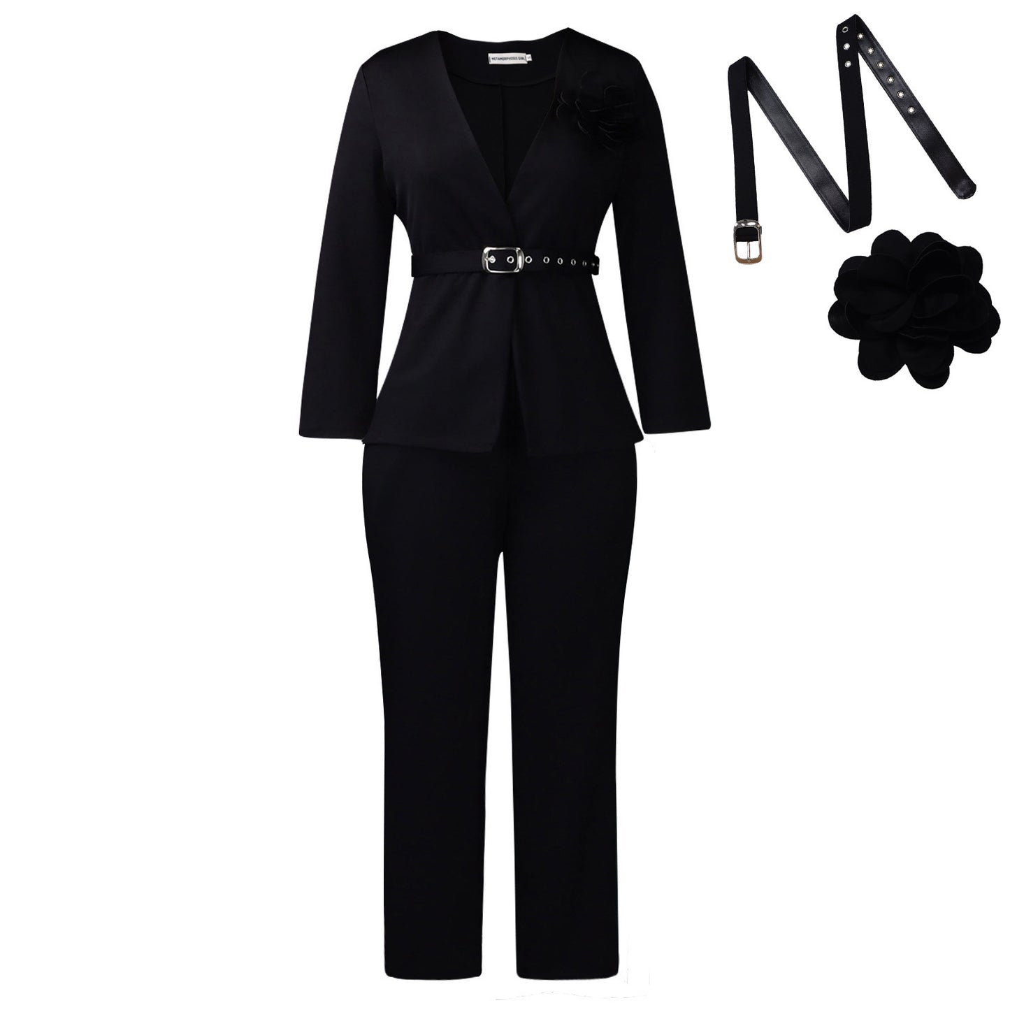 Habit :Pantalon de tailleur deux pièces pour femme