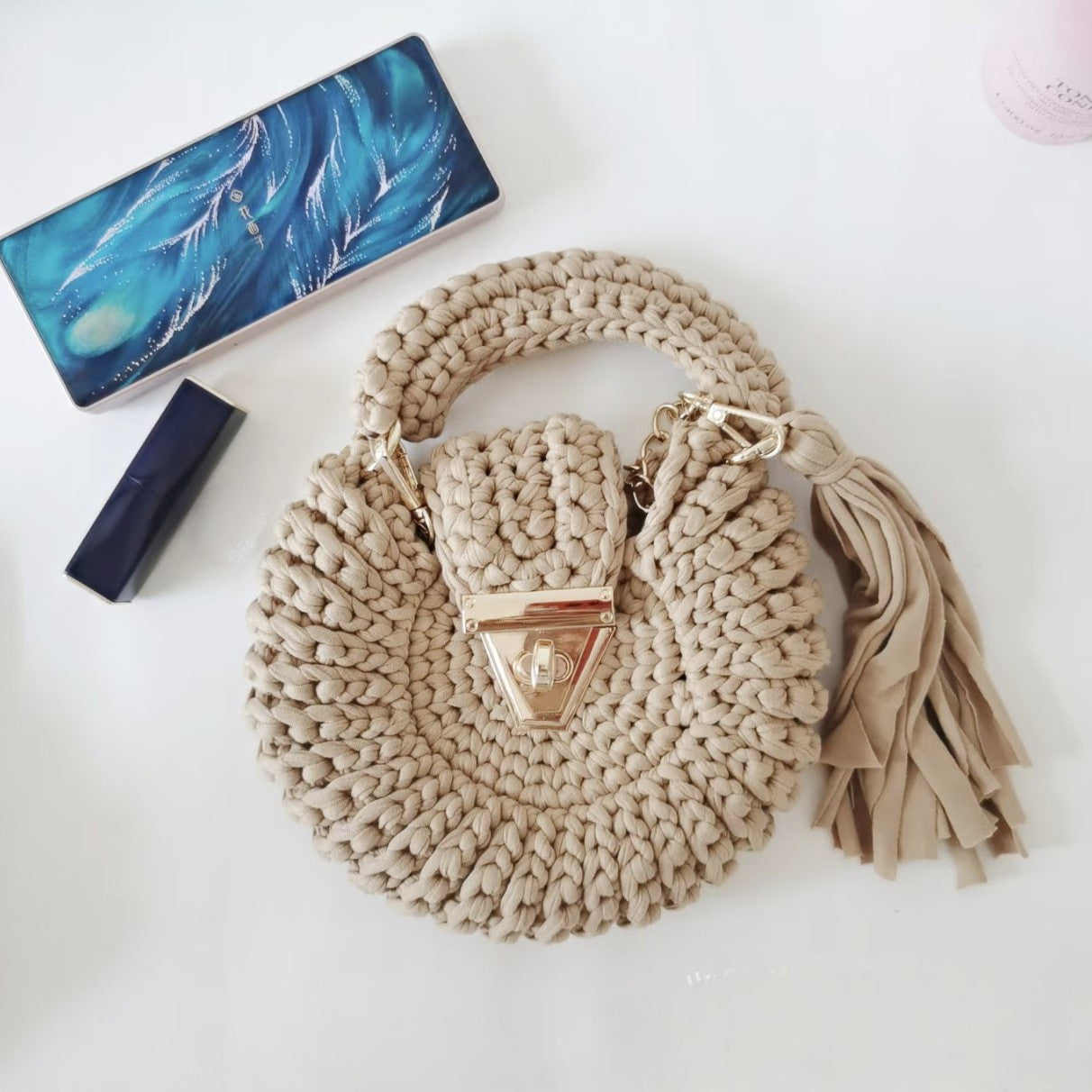 Lot de pelotes de laine à crocheter de couleur unie