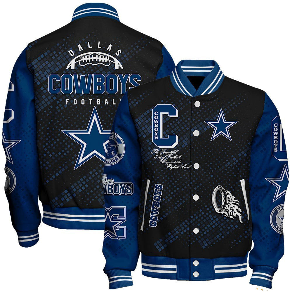 Veste de baseball à col montant