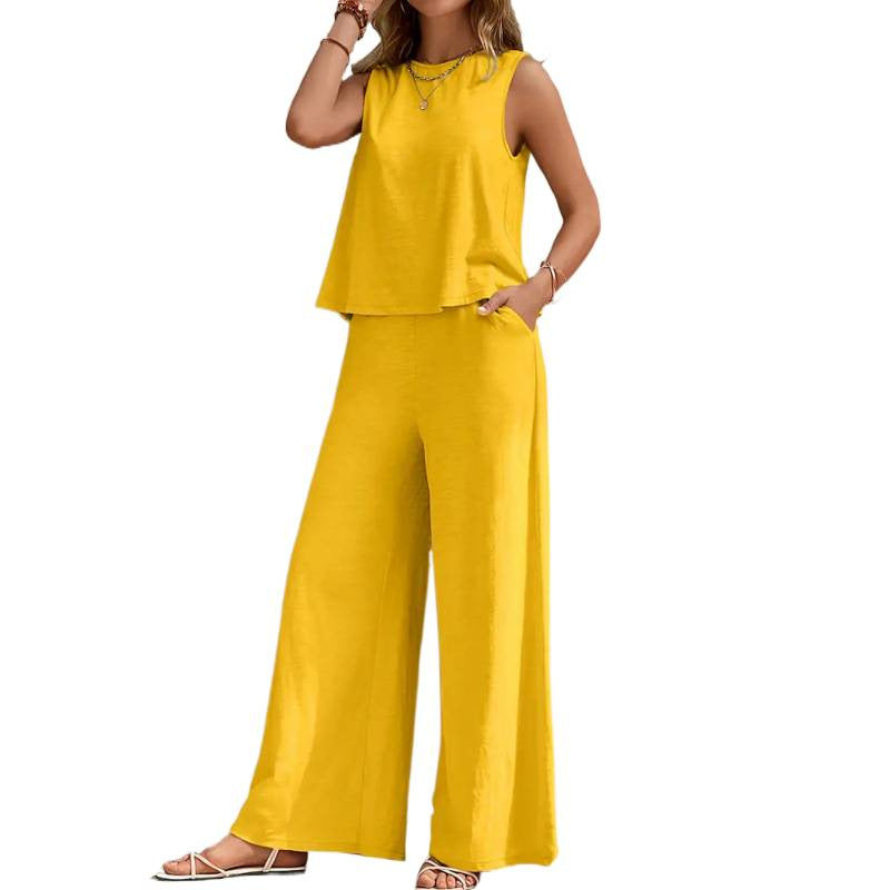 Ensemble pour femmes composé d'un gilet et d'un pantalon