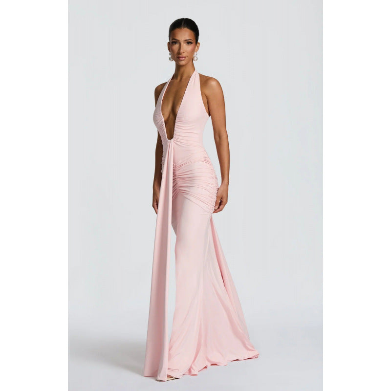 Robe moulante dos nu pour femmes