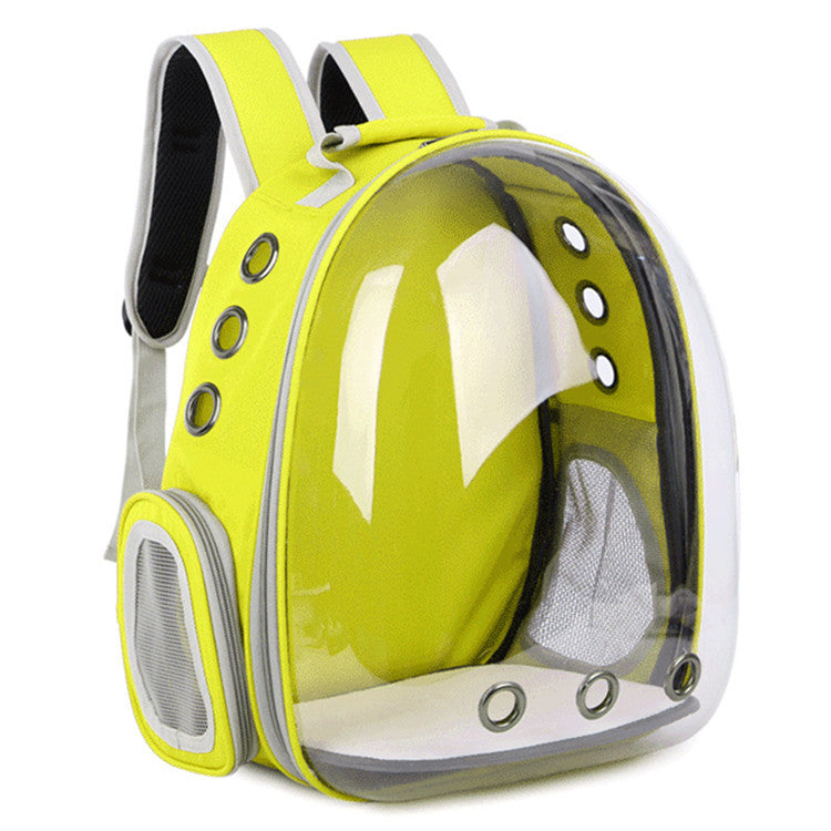 Sac à dos transparent pour animaux avec porte latérale