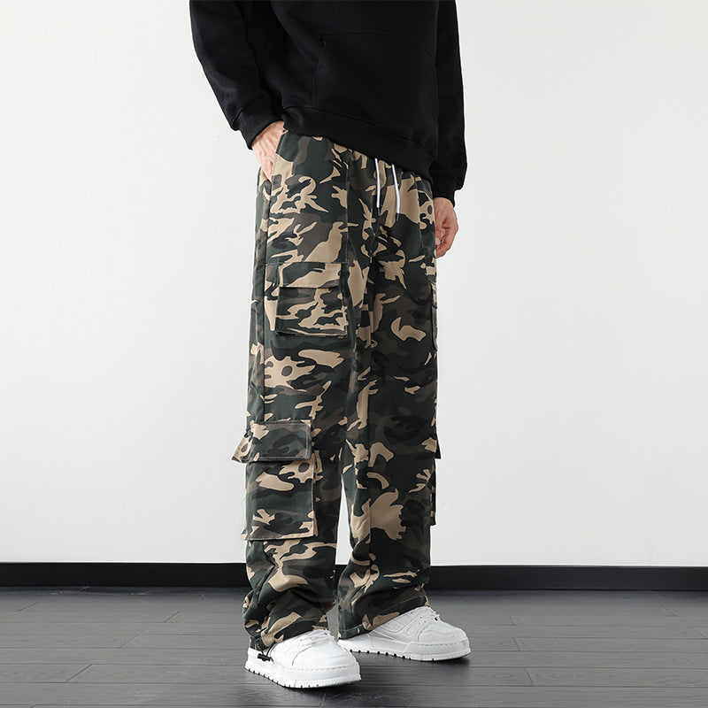 Pantalon cargo camouflage homme