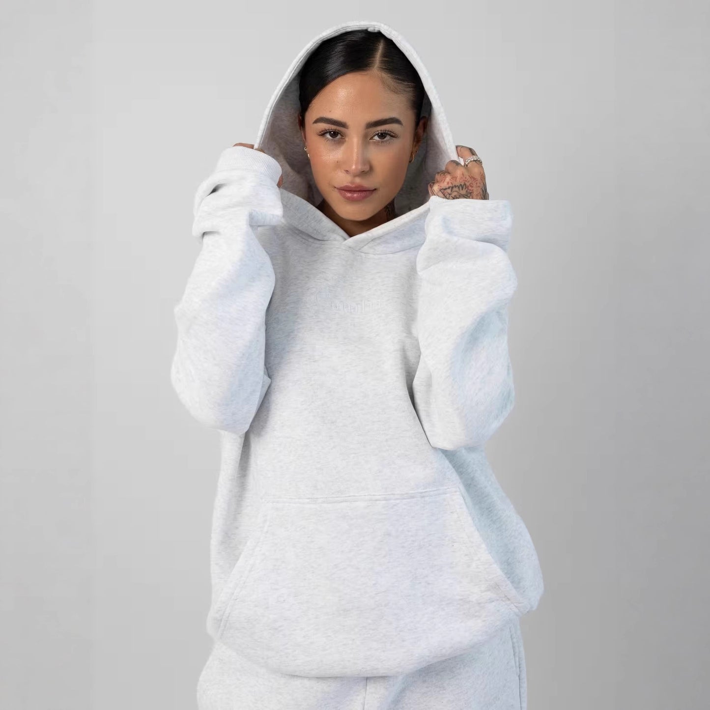 Ensemble sweat à capuche et pantalon doublé en polaire