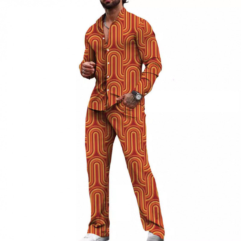 Chemise à manches longues costume décontracté