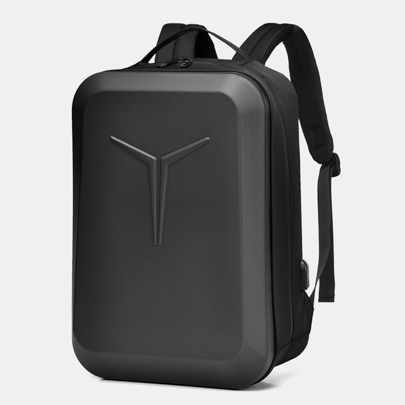 Sac à dos d’ordinateur portable à coque rigide avec bandes réfléchissantes