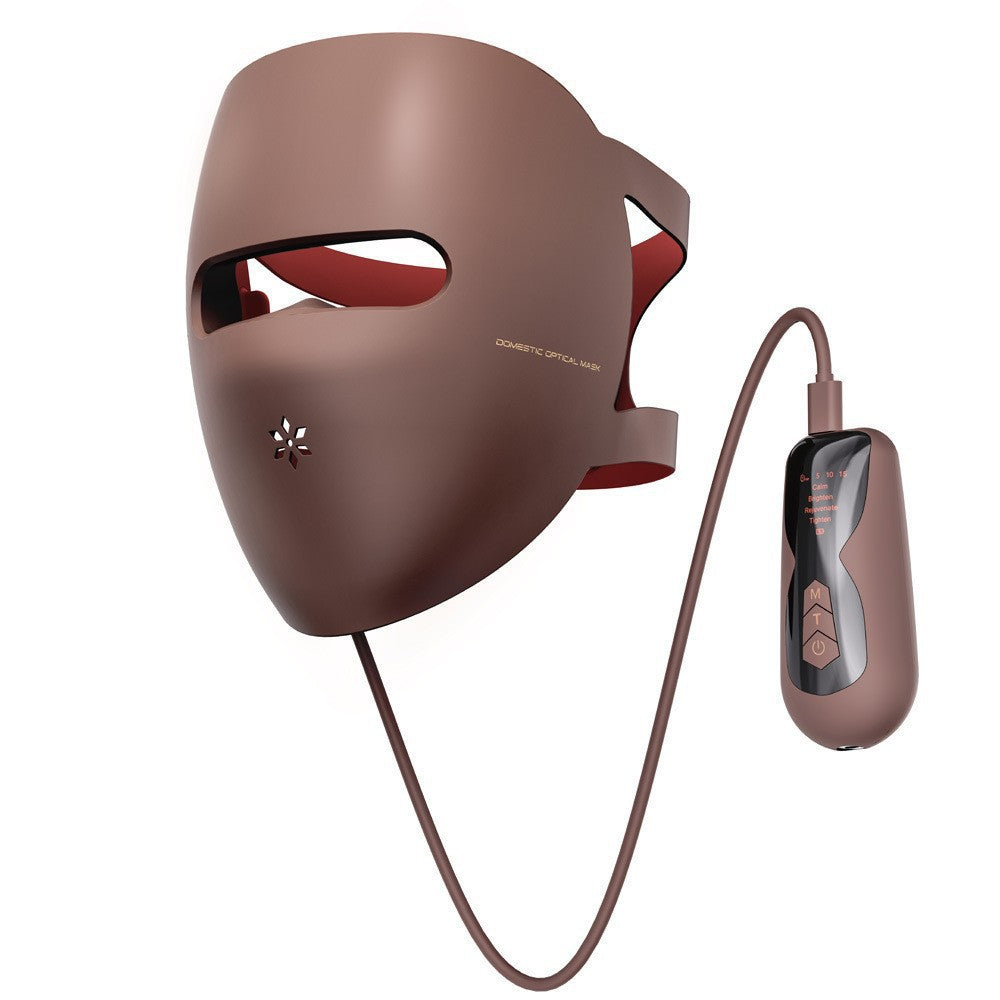 Masque facial LED de thérapie par photons avec soin du cou