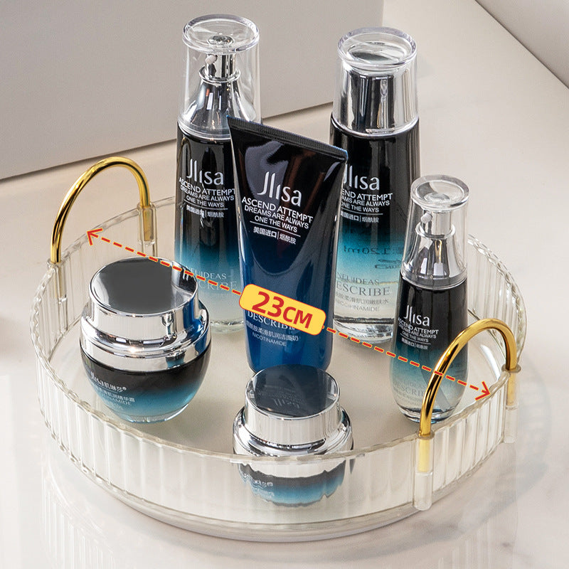 Boîte de rangement pour cosmétiques à disque rotatif
