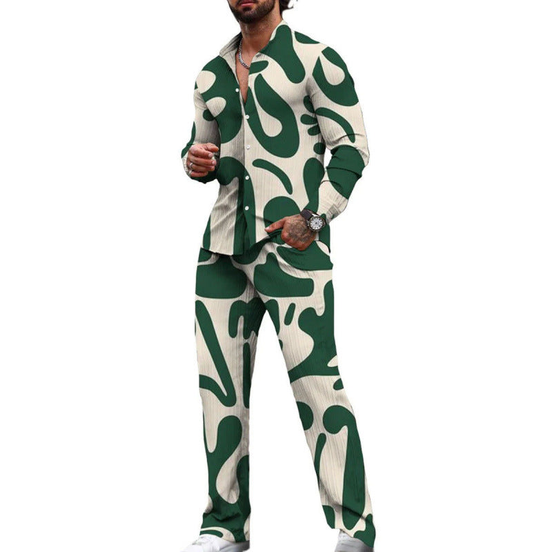 Chemise à manches longues costume décontracté