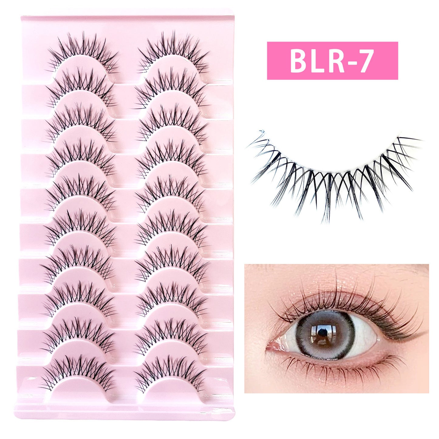Faux cils 10 paires effet naturel