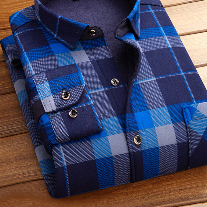 Chemise à carreaux pour homme