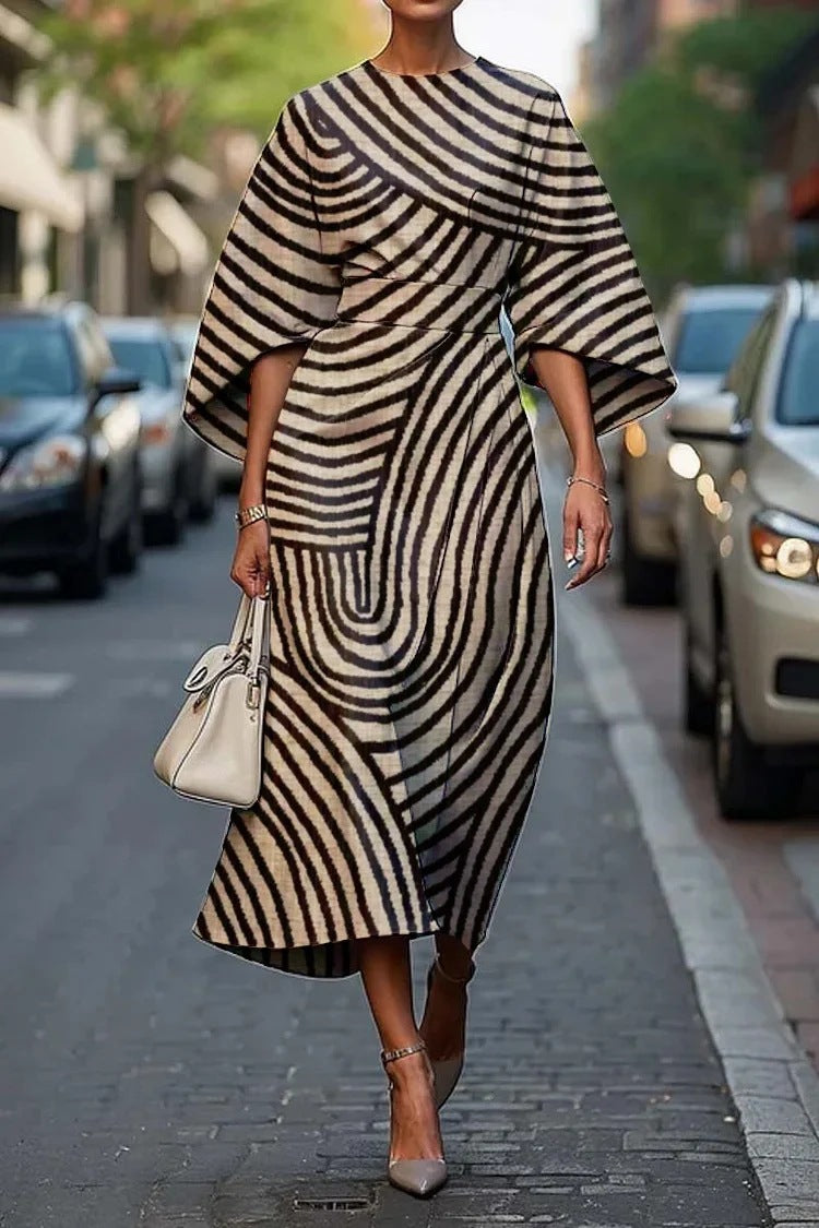 Robe élégante imprimée pour femmes