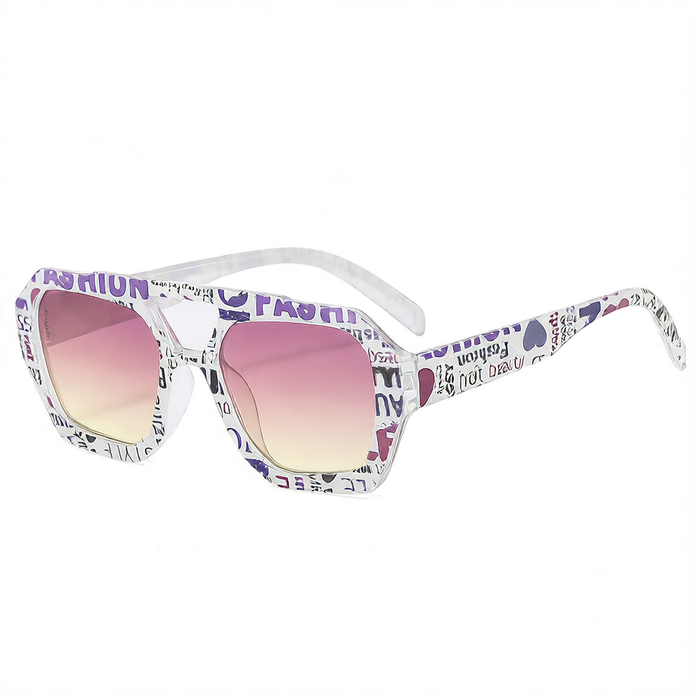 Lunettes de soleil à motif drapeau américain à double barre avec protection UV