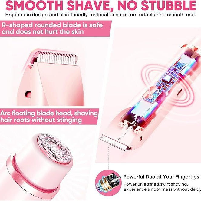 Rasoir électrique rechargeable et étanche pour femmes