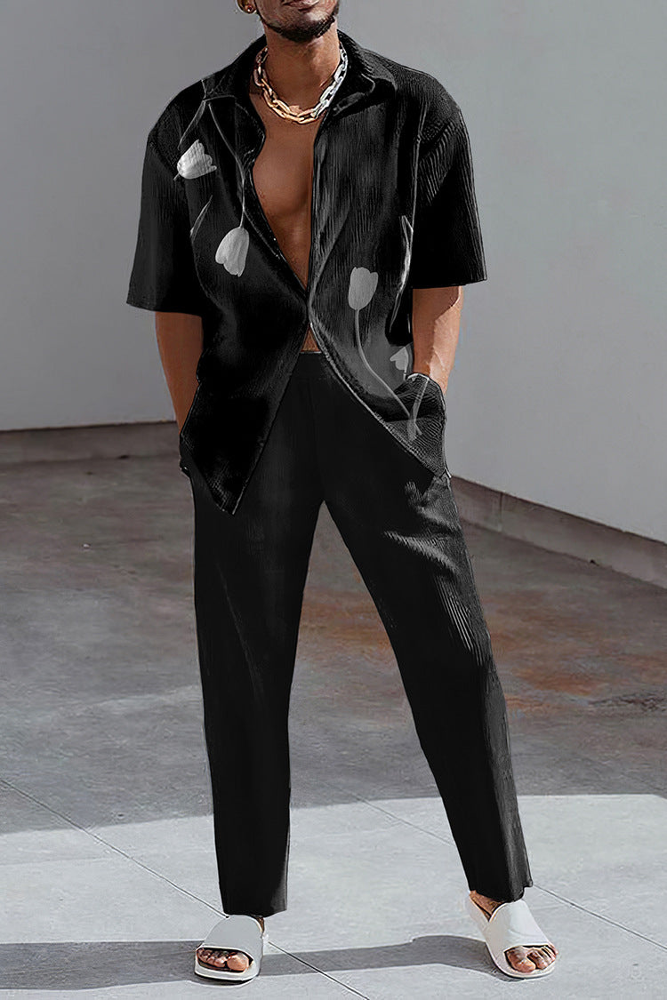 Chemise à manches courtes pour homme