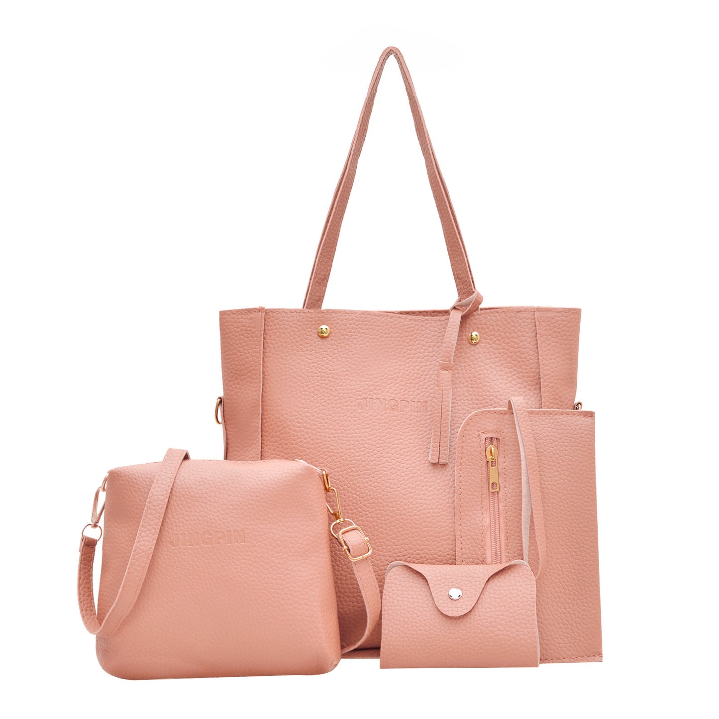 Ensemble de sacs à bandoulière pour femmes à motif litchi