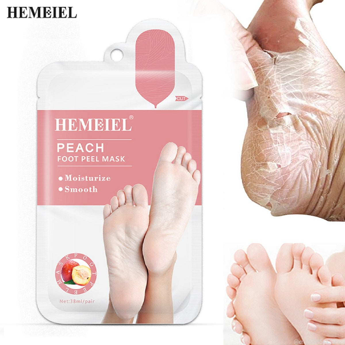 Masque exfoliant hydratant pour les pieds, éliminant les peaux mortes