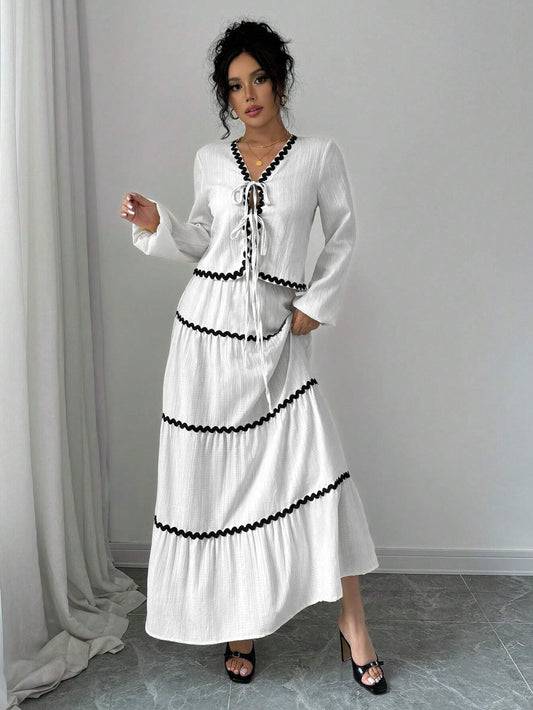 Robe ample à manches longues