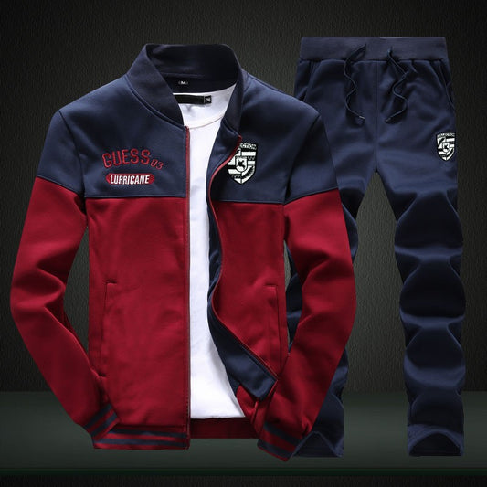 Habit :Ensemble homme M-6XL, vêtements de sport printemps/automne pour jeunes, vêtements de sport décontractés pour couples, vêtements de sport de course grande taille pour hommes