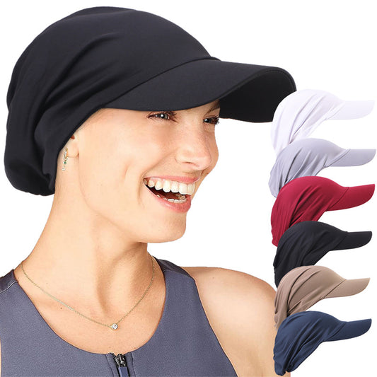 Chapeau d'été à large bord, turban, casquette de baseball, casquette à visière, casquette de soin des cheveux