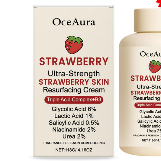 Crème hydratante pour la peau à la fraise