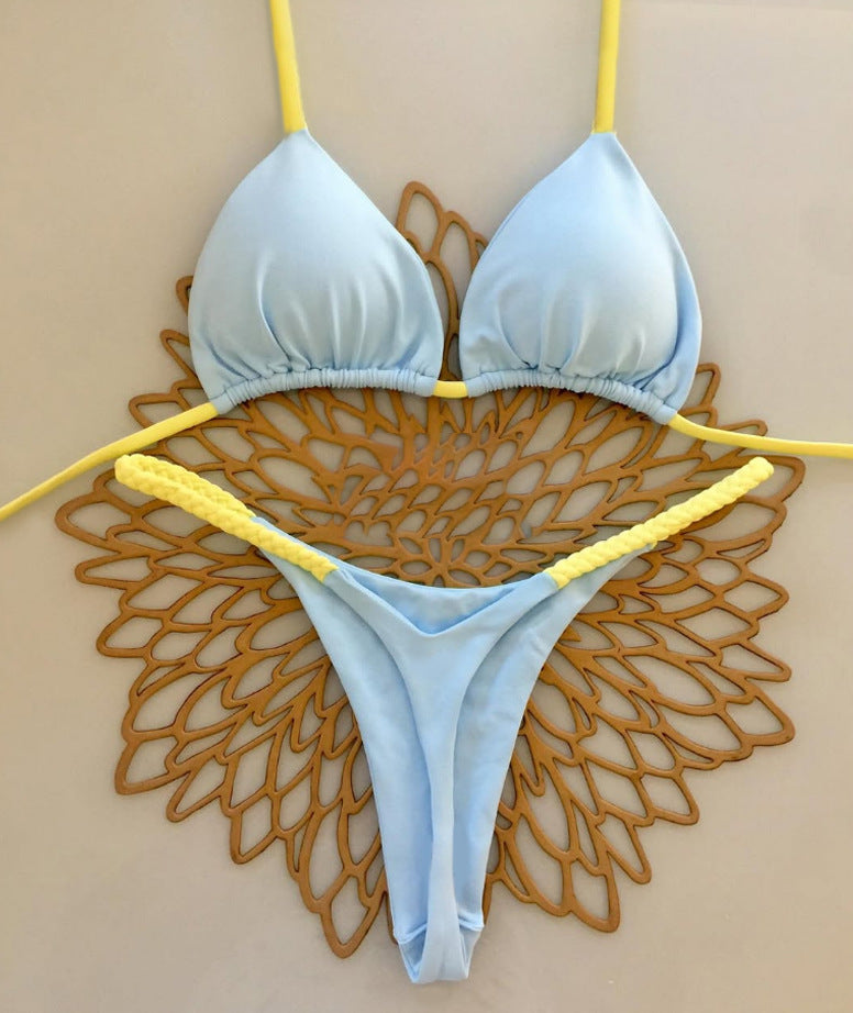 Bikini à lacets en forme de cœur