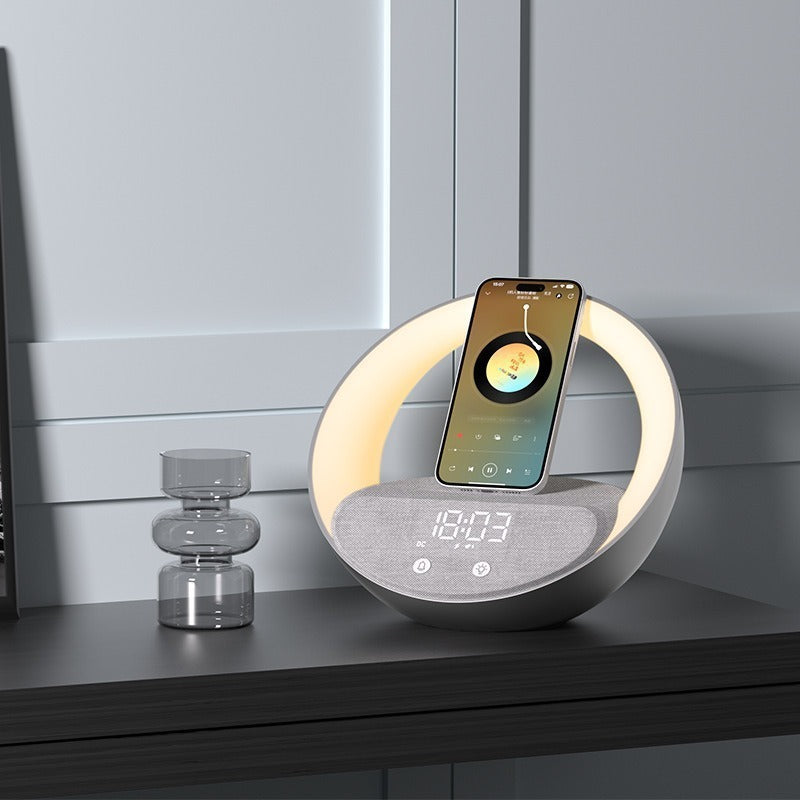 Réveil multifonction avec haut-parleur Bluetooth et fonction lever de soleil