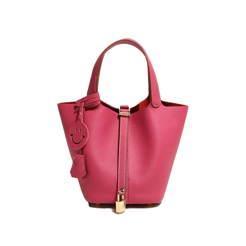 Sac seau en cuir pour femme