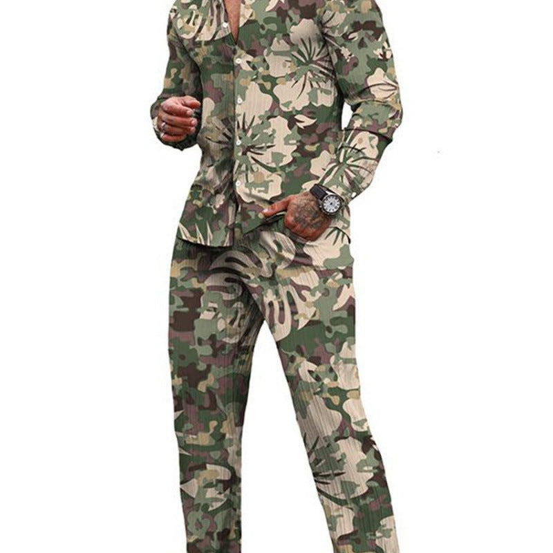 Chemise à manches longues costume décontracté