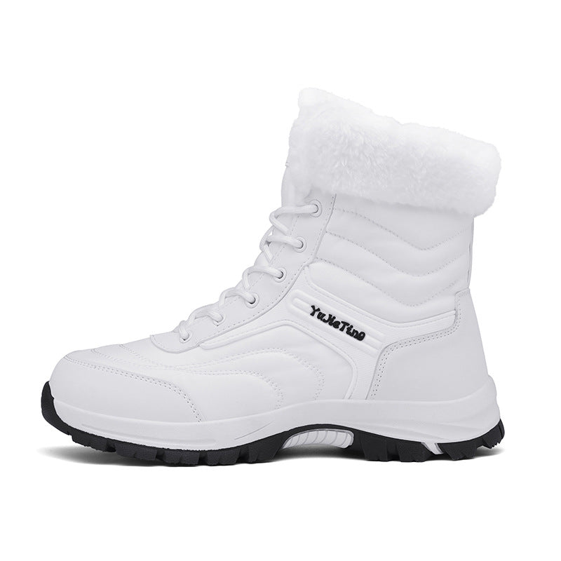 Bottes de neige isolées en tissu épais