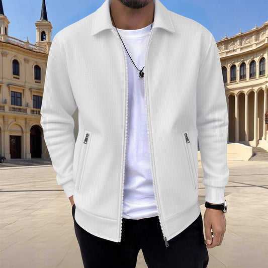 Veste décontractée pour homme avec fermeture éclair