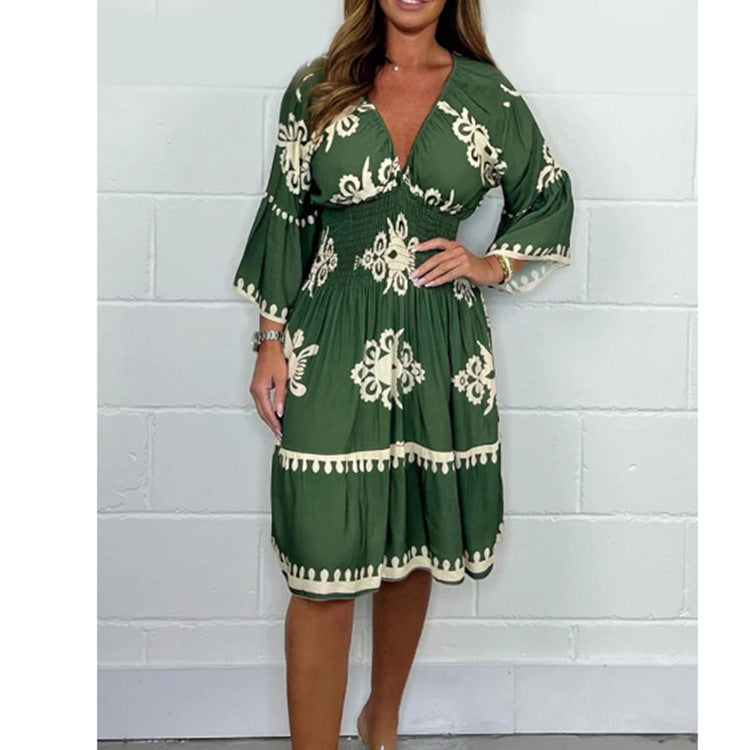 Robe imprimée pour femmes