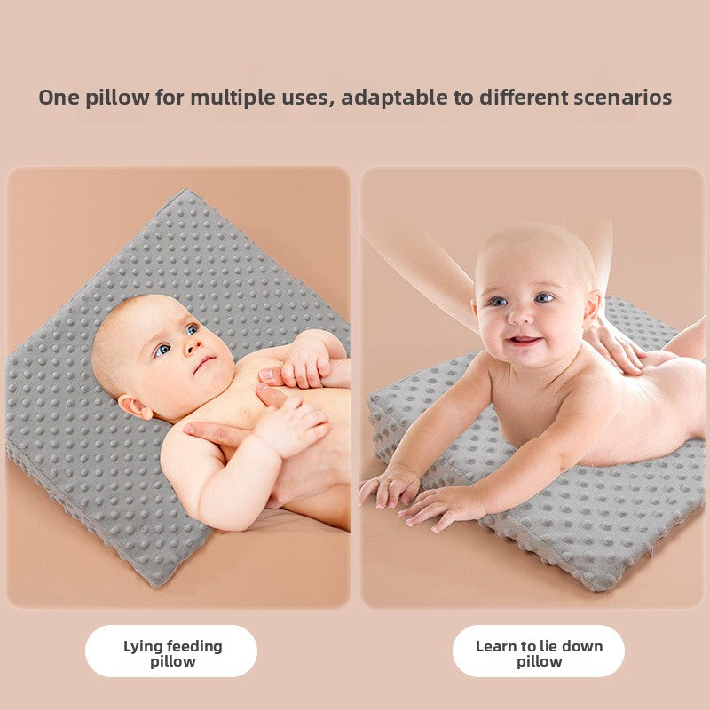 Oreiller incliné anti-régurgitations pour bébé - Soulage les régurgitations - Oreiller anti-glissement latéral