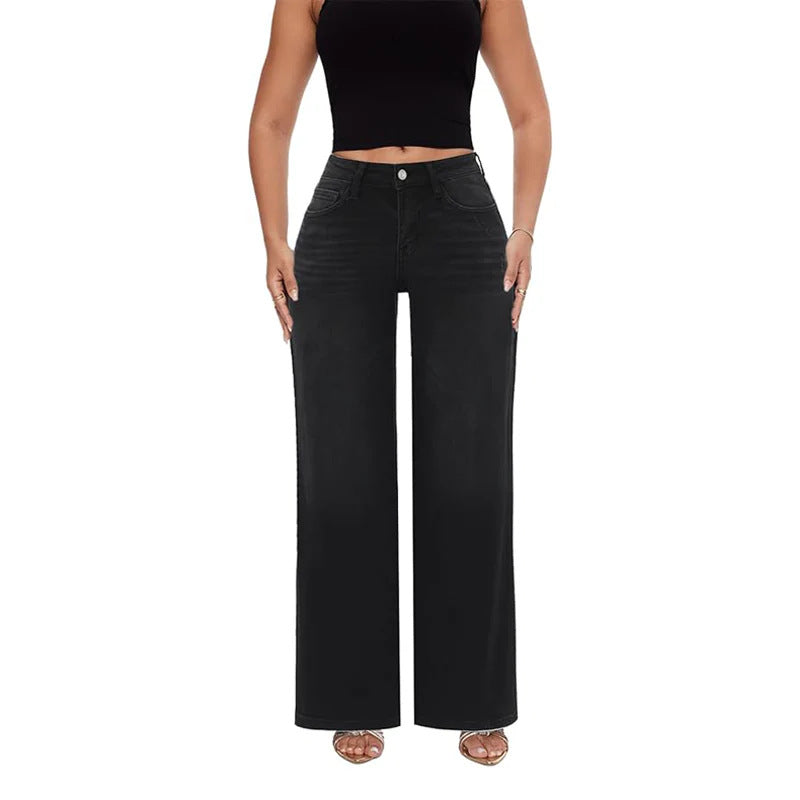 jeans à jambes larges