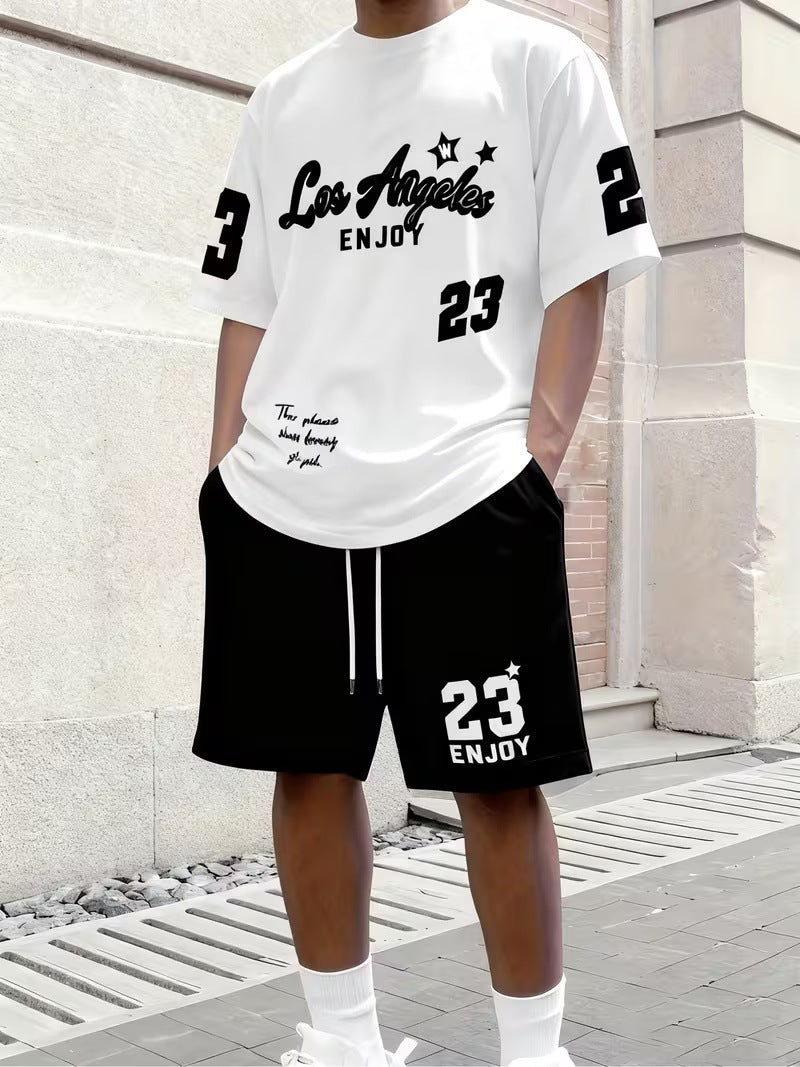 Ensemble short et manches courtes d'été pour homme
