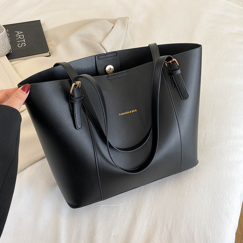 Sac cabas rétro en cuir PU