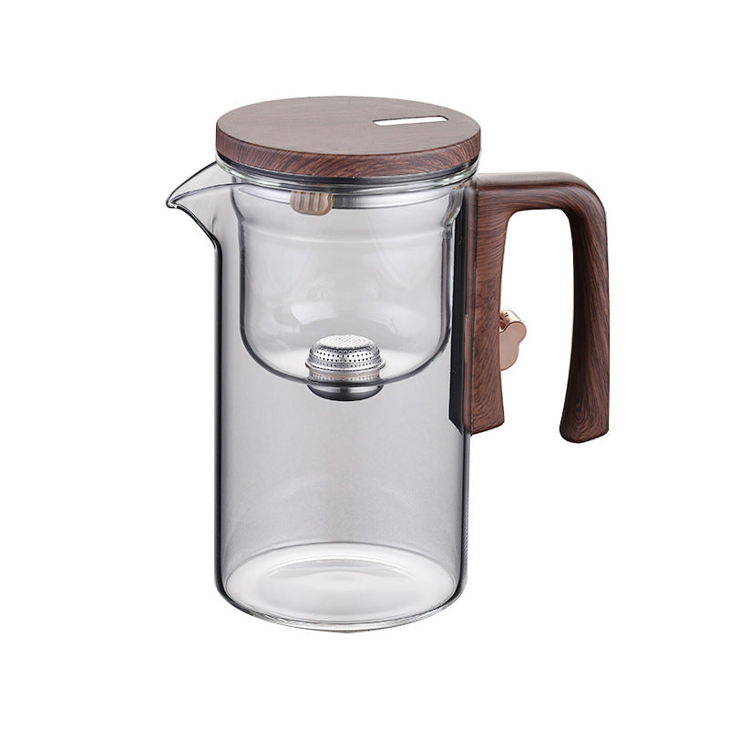 Théière en verre à séparation magnétique