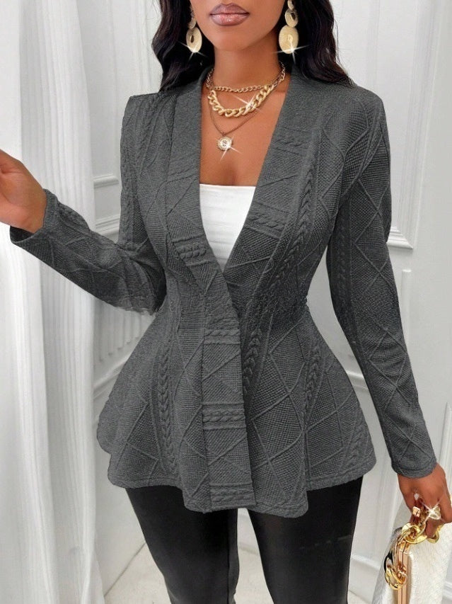 Manteau jacquard pour femmes